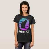 T-shirt Chat de Siamese rétro (Devant entier)