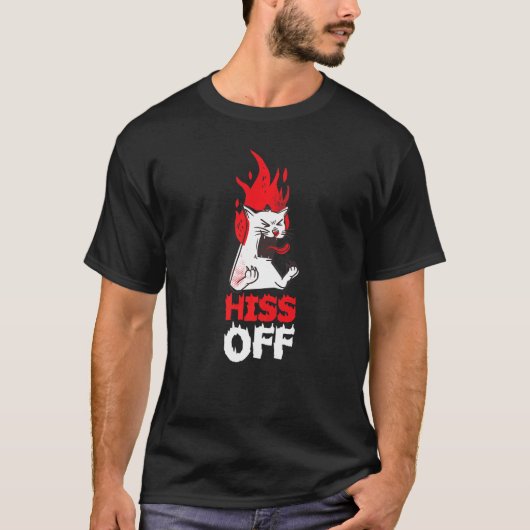 T-shirt Chat de sifflement (Devant)