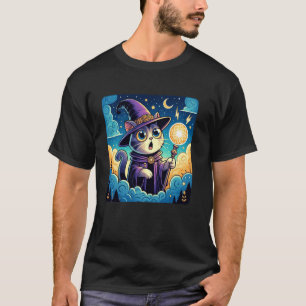 T-shirt Chat de sorcier de réaction amusante amateur de ch
