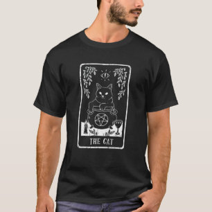 T-shirt Chat de sorcière Carte Arot Païen Goblincore Gothi