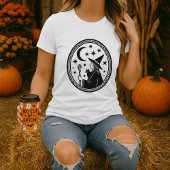 T-shirt Chat de sorcière Cauldron Cadeau Halloween