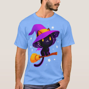 T-shirt Chat de sorcière Chat magique noir mignon éffrayan