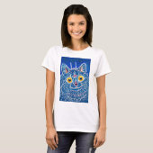 T-shirt Chat de style gothique, Louis Wain (Devant entier)