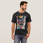 T-shirt Chat de style Pop Art graffiti 90s (Devant entier)