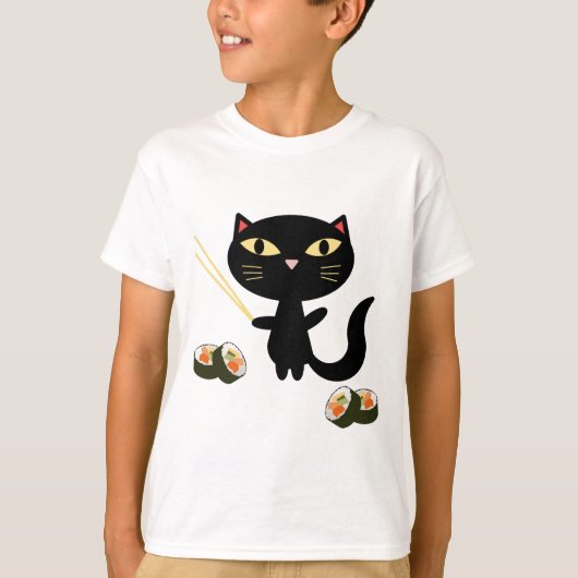 T-shirt Chat de sushi (Devant)