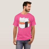 T-shirt Chat de Sushi Kawaii (Devant entier)