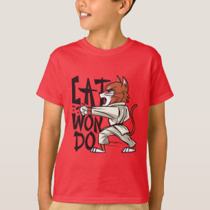 T-shirt Chat de Taekwondo