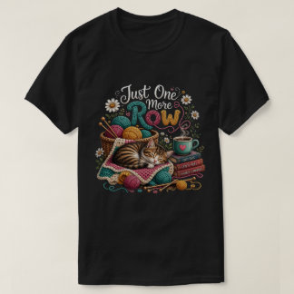 T-shirt Chat de tricotage d'une rangée de plus – Fils et m