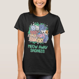 T-shirt Chat de tristesse éloignée Citations positives Ch