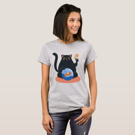 T-shirt Chat de vente Fortune (Devant entier)