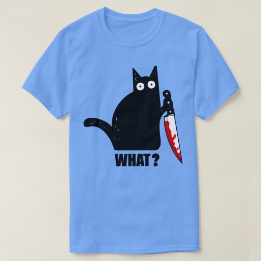 T-shirt Chat de verrouillage éffrayant (Design devant)