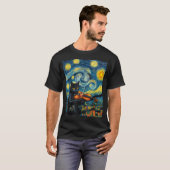T-shirt Chat de violon alt violon drôle (Devant entier)