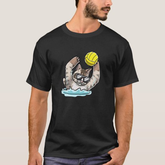 T-shirt Chat de water-polo (Devant)