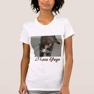 T-shirt Chat de yoga