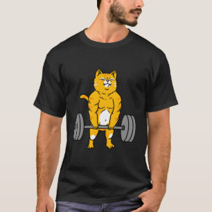 T-shirt Chat Deadlift Hausse-poids Chat