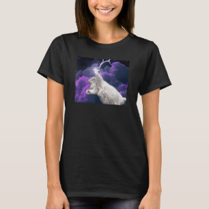 T-shirt Chat d'éclairage de l'espace de la galaxie