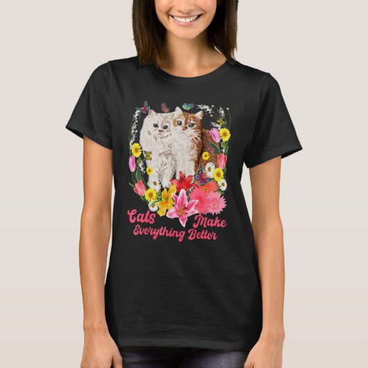 T-shirt Chat  Déclaration Petit chat Chaton Propriétaire d (Devant)