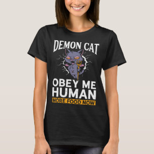 T-shirt Chat démon  Sorcellerie satanique Baphomet Gothiqu