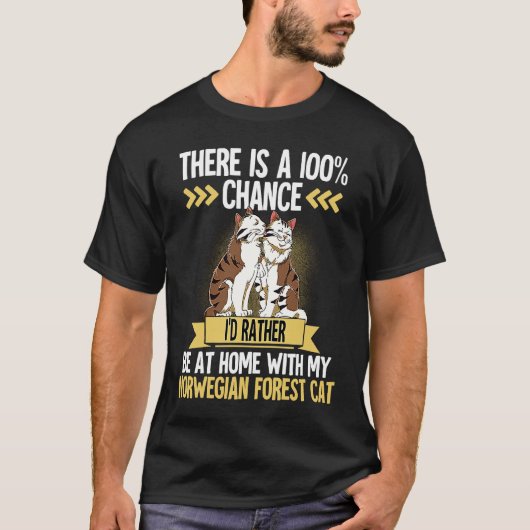 T-shirt Chat des forêts norvégiennes 1 (Devant)