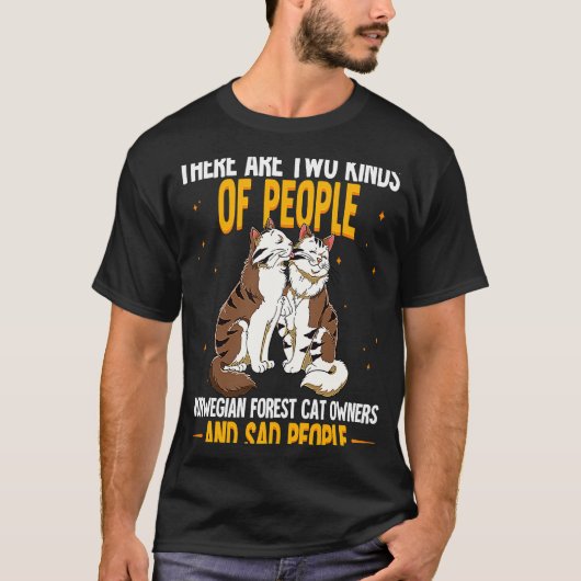 T-shirt Chat des forêts norvégiennes  4 (Devant)