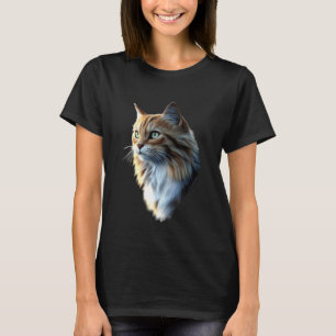 T-shirt Chat des Forêts Norvégiennes Norsk Skogkatt Amateu
