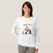 T-shirt Chat des neiges (Devant entier)