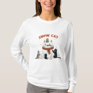 T-shirt Chat des neiges