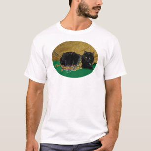 T-shirt Chat d'étoile avec des perles