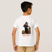 T-shirt Chat d'Halloween (Dos entier)