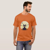 T-shirt Chat d'Halloween (Devant entier)