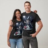 T-shirt Chat d'Halloween. (Unisexe)