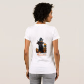 T-shirt Chat d'Halloween (Dos entier)