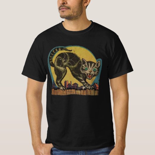 T-shirt Chat d'Halloween (Devant)