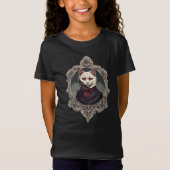 T-Shirt Chat d'Halloween, chat Vampire (Devant)