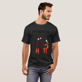 T-shirt Chat D'Halloween Noir Effrayant Avec Couteau (Devant entier)