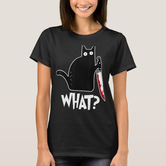 T-shirt Chat d'Halloween quoi (Devant)