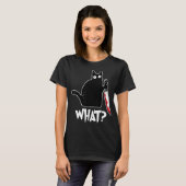 T-shirt Chat d'Halloween quoi (Devant entier)