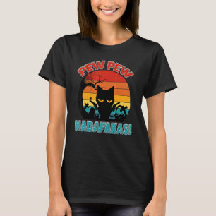 T-shirt Chat d'Halloween rétro Madafakas Kitty Parent Gun
