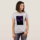 T-shirt Chat Diamond avec Femme Élégante - Luxe Ar (Devant entier)
