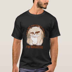 T-shirt Chat disant à propos de la patience