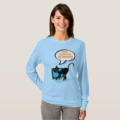 T-shirt chat disant serveur inactif (Devant entier)