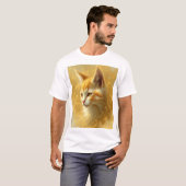 T-shirt Chat doré (Devant entier)