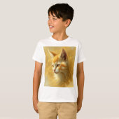 T-shirt Chat doré (Devant entier)