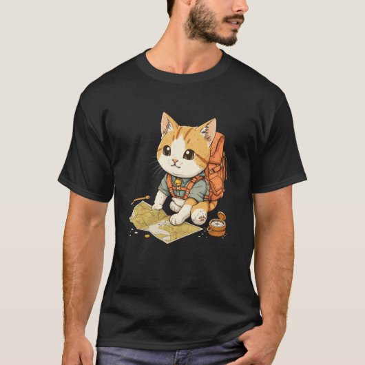 T-shirt Chat d'orientation sur l'orientation (Devant)
