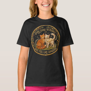 T-shirt Chat douillet et chaleureux Restez proche des pers