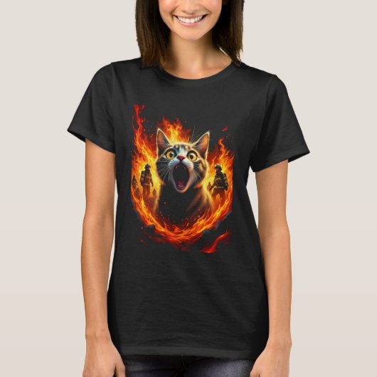 T-shirt Chat dramatique (Devant)