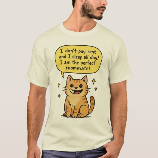 T-shirt Chat Drôle (Devant)