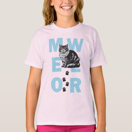 T-shirt chat drôle (Devant)