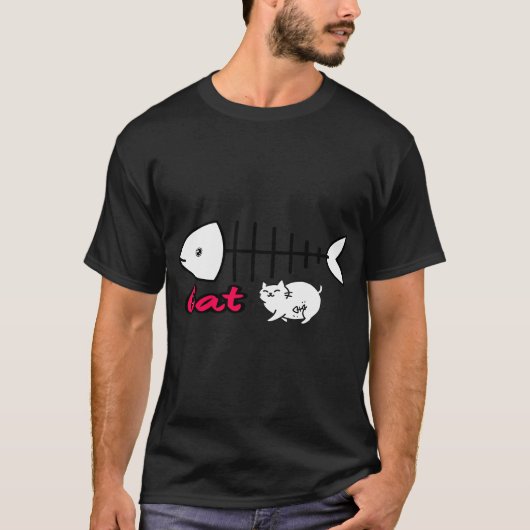 T-shirt Chat Drôle (Devant)