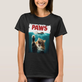 T-shirt Chat drôle Amateur de chat mignon Pattes Chat et S